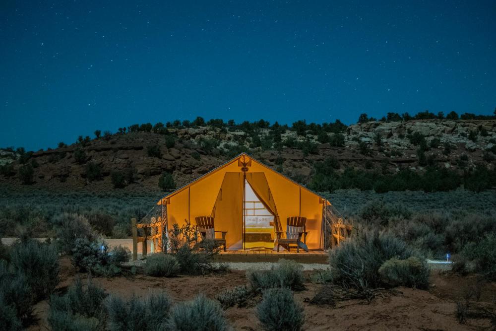 Tent interior